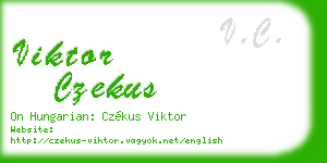 viktor czekus business card
